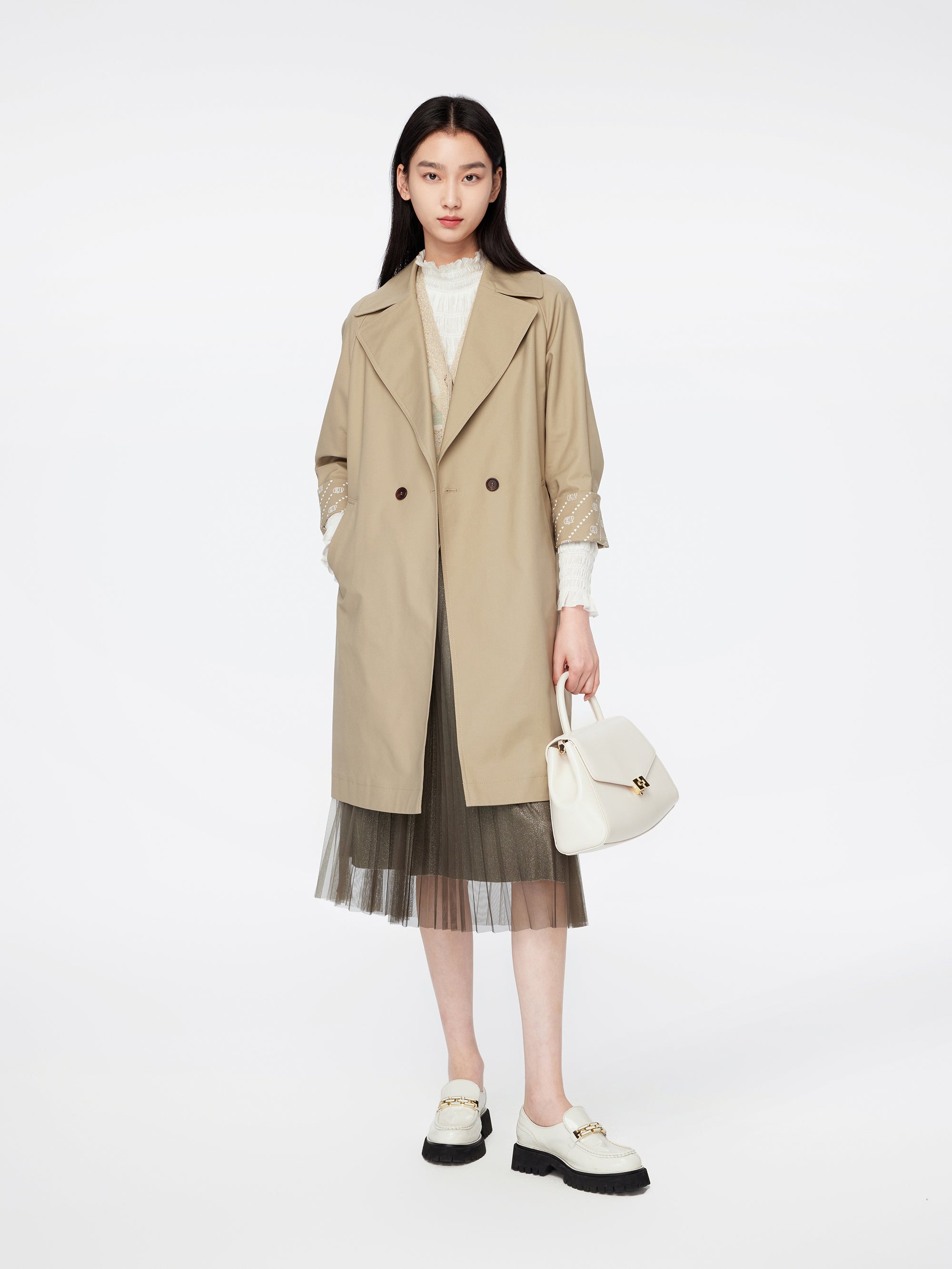 EP YAYING Ruffle-Collar Blouse