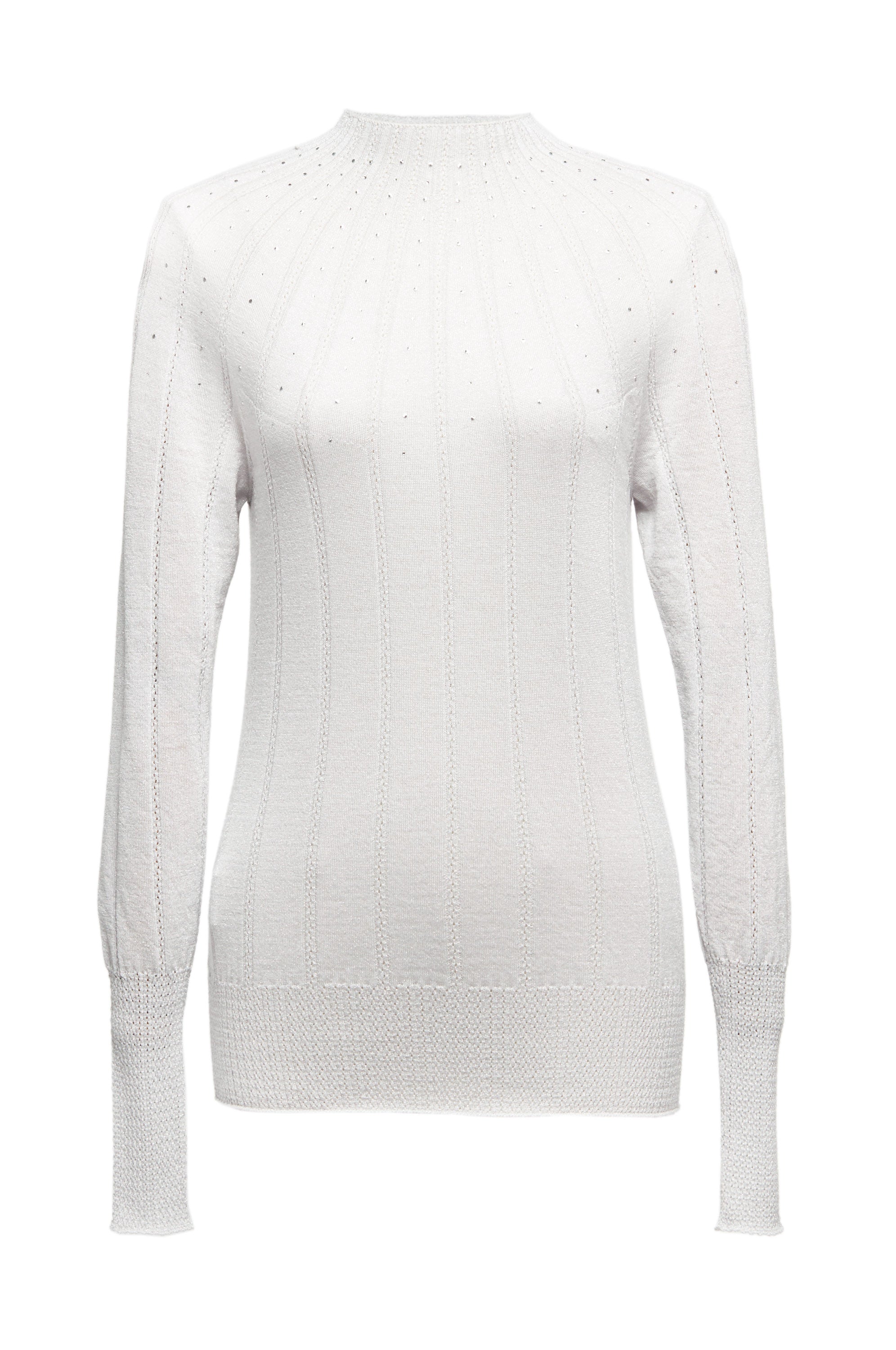 YAYING Bead Embellished Crop Knit Top