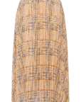 YAYING Fancy Tweed Print Pleated Skirt