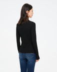 EP YAYING Black V-neck Top